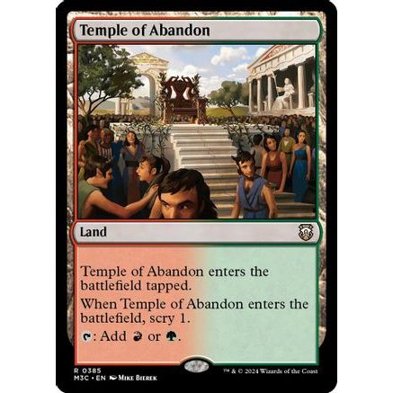Temple of Abandon (Ripple Foil) (M3C-385) - Modern Horizons 3 Commander Foil