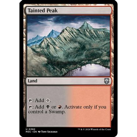 Tainted Peak (Ripple Foil) (M3C-382) - Modern Horizons 3 Commander Foil