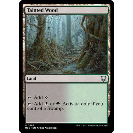 Tainted Wood (Ripple Foil) (M3C-383) - Modern Horizons 3 Commander Foil