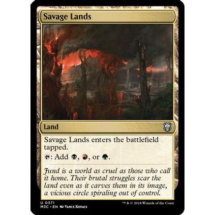 Savage Lands (Ripple Foil) (M3C-371) - Modern Horizons 3 Commander Foil