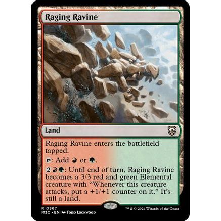 Raging Ravine (Ripple Foil) (M3C-367) - Modern Horizons 3 Commander Foil