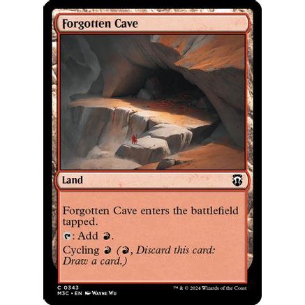 Forgotten Cave (Ripple Foil) (M3C-343) - Modern Horizons 3 Commander Foil