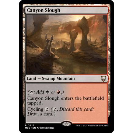 Canyon Slough (Ripple Foil) (M3C-325) - Modern Horizons 3 Commander Foil