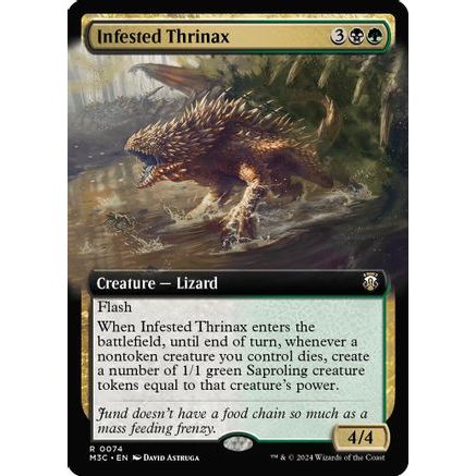 Infested Thrinax (Extended Art) (Ripple Foil) (M3C-074) - Modern Horizons 3 Commander Foil