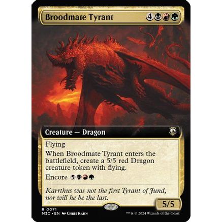Broodmate Tyrant (Extended Art) (Ripple Foil) (M3C-071) - Modern Horizons 3 Commander Foil