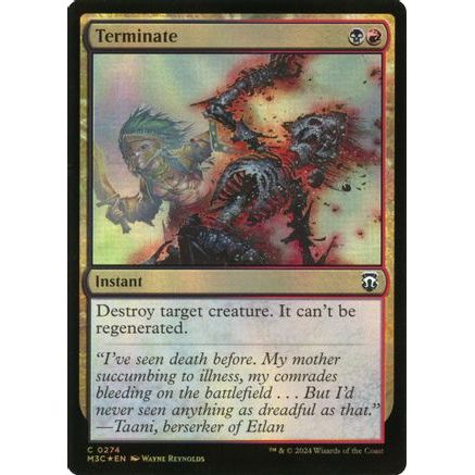 Terminate (Ripple Foil) (M3C-274) - Modern Horizons 3 Commander Foil