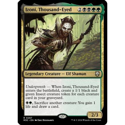 Izoni, Thousand-Eyed (Ripple Foil) (M3C-267) - Modern Horizons 3 Commander Foil