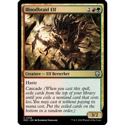 Bloodbraid Elf (Ripple Foil) (M3C-256) - Modern Horizons 3 Commander Foil