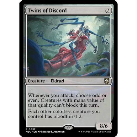 Twins of Discord (Ripple Foil) (M3C-037) - Modern Horizons 3 Commander Foil