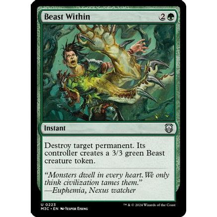 Beast Within (Ripple Foil) (M3C-223) - Modern Horizons 3 Commander Foil