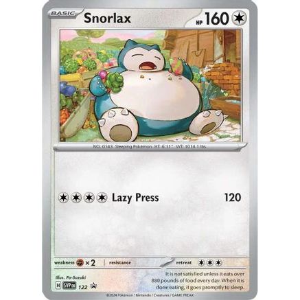Snorlax - 122 122 - SV Scarlet & Violet Promo Cards Holofoil