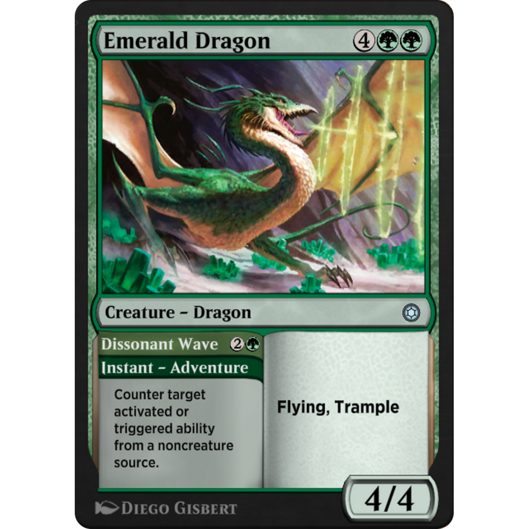 Emerald Dragon // Dissonant Wave (HBG-210) - Alchemy Horizons: Baldur's Gate