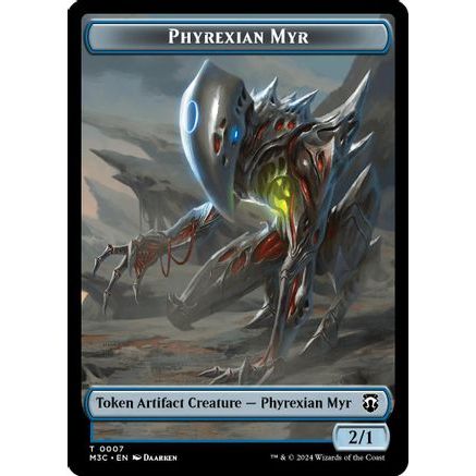 Phyrexian Myr // Servo Double-Sided Token (M3C-7 // 33) - Modern Horizons 3 Commander