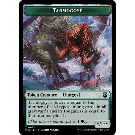 Tarmogoyf // Saproling Double-Sided Token (M3C-22 // 21) - Modern Horizons 3 Commander