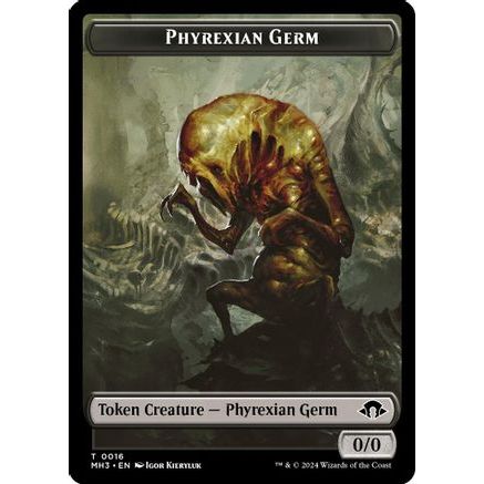 Phyrexian Germ // Emblem - Tamiyo, Seasoned Scholar Double-Sided Token (MH3-16 // 35) - Modern Horizons 3 Foil
