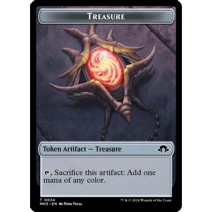 Treasure // Energy Reserve Double-Sided Token (MH3-34 // 36) - Modern Horizons 3