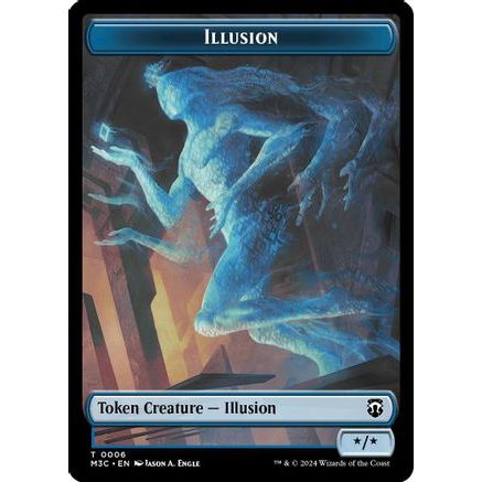 Illusion (Ripple Foil) // Servo Double-Sided Token (M3C-6 // 33) - Modern Horizons 3 Commander Foil