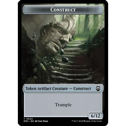 Construct (Ripple Foil) // Myr Double-Sided Token (M3C-24 // 25) - Modern Horizons 3 Commander Foil