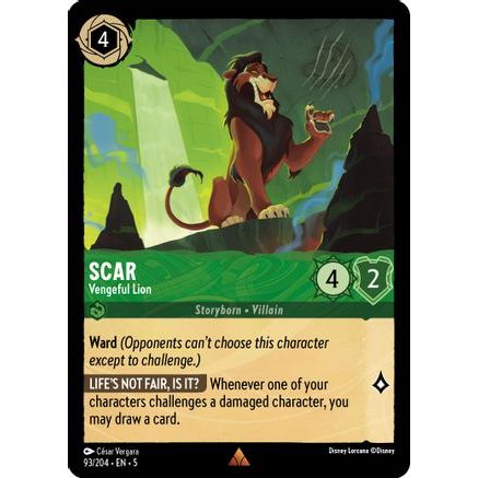 Scar - Vengeful Lion (93/204) - Shimmering Skies