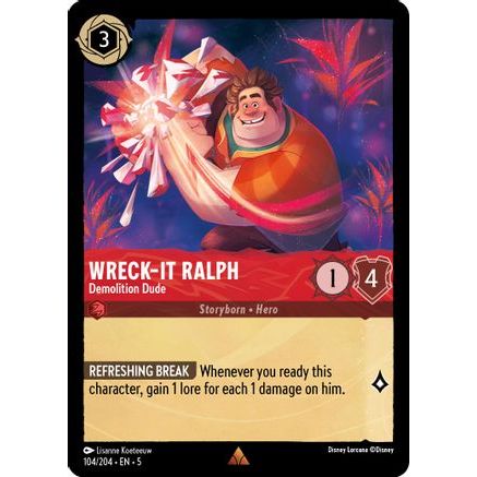 Wreck-It Ralph - Demolition Dude (104/204) - Shimmering Skies Cold Foil