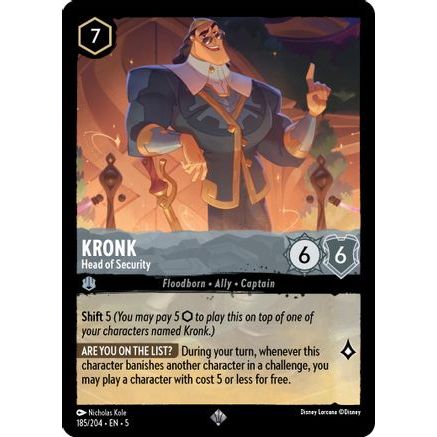 Kronk - Head of Security (185/204) - Shimmering Skies Cold Foil