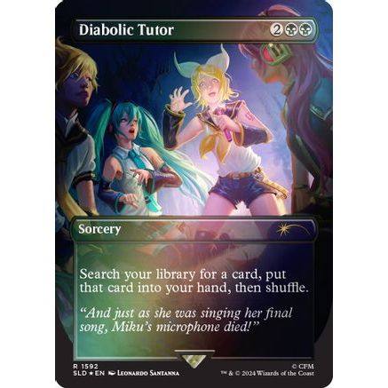 Diabolic Tutor (1592) (Rainbow Foil) (SLD-1592) - Secret Lair Drop Series Foil