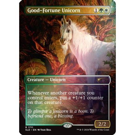 Good-Fortune Unicorn (Rainbow Foil) (SLD-1711) - Secret Lair Drop Series Foil
