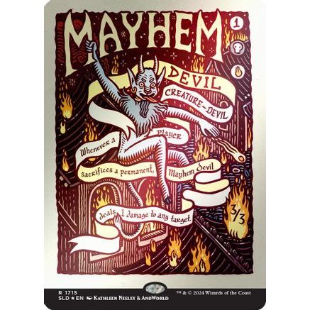 Mayhem Devil (Rainbow Foil) (SLD-1715) - Secret Lair Drop Series Foil