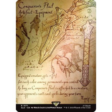 Conqueror's Flail (Rainbow Foil) (SLD-1571) - Secret Lair Drop Series Foil