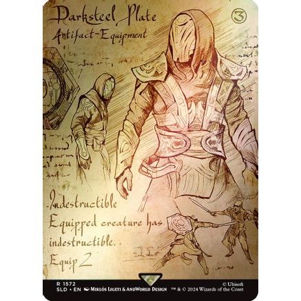 Darksteel Plate (Rainbow Foil) (SLD-1572) - Secret Lair Drop Series Foil