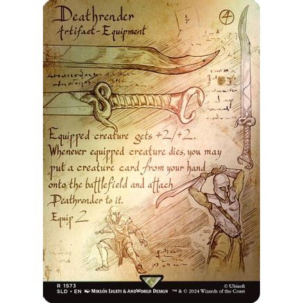 Deathrender (Rainbow Foil) (SLD-1573) - Secret Lair Drop Series Foil