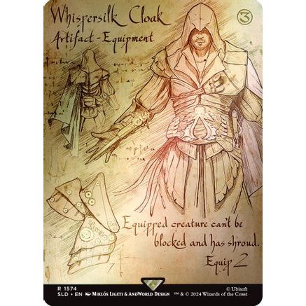 Whispersilk Cloak (Rainbow Foil) (SLD-1574) - Secret Lair Drop Series Foil