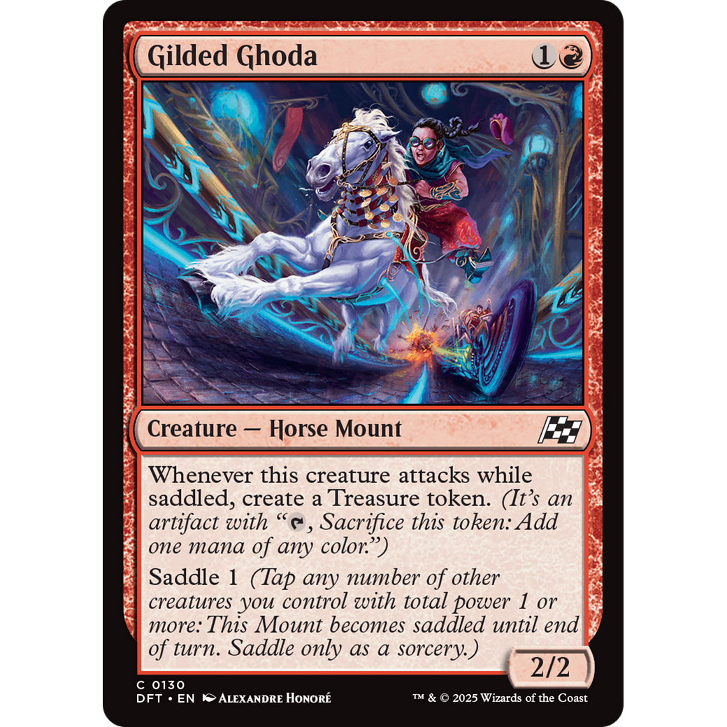 Gilded Ghoda (DFT-130) - Aetherdrift Foil