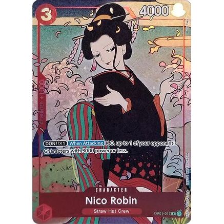 Nico Robin (English Version 1st Anniversary Set) (OP01-017) - One Piece Promotion Cards Foil