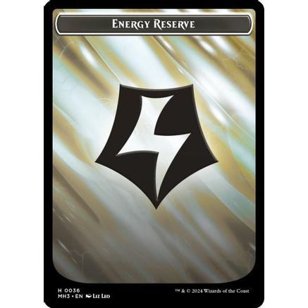 Energy Reserve (Ripple Foil) // Servo Double-Sided Token (MH3-36 // 33) - Modern Horizons 3 Foil