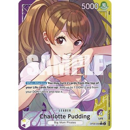 Charlotte Pudding (058) (Parallel) (OP08-058) - Two Legends Foil