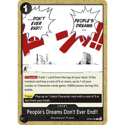 People's Dreams Don't Ever End!! (OP08-096) - Two Legends