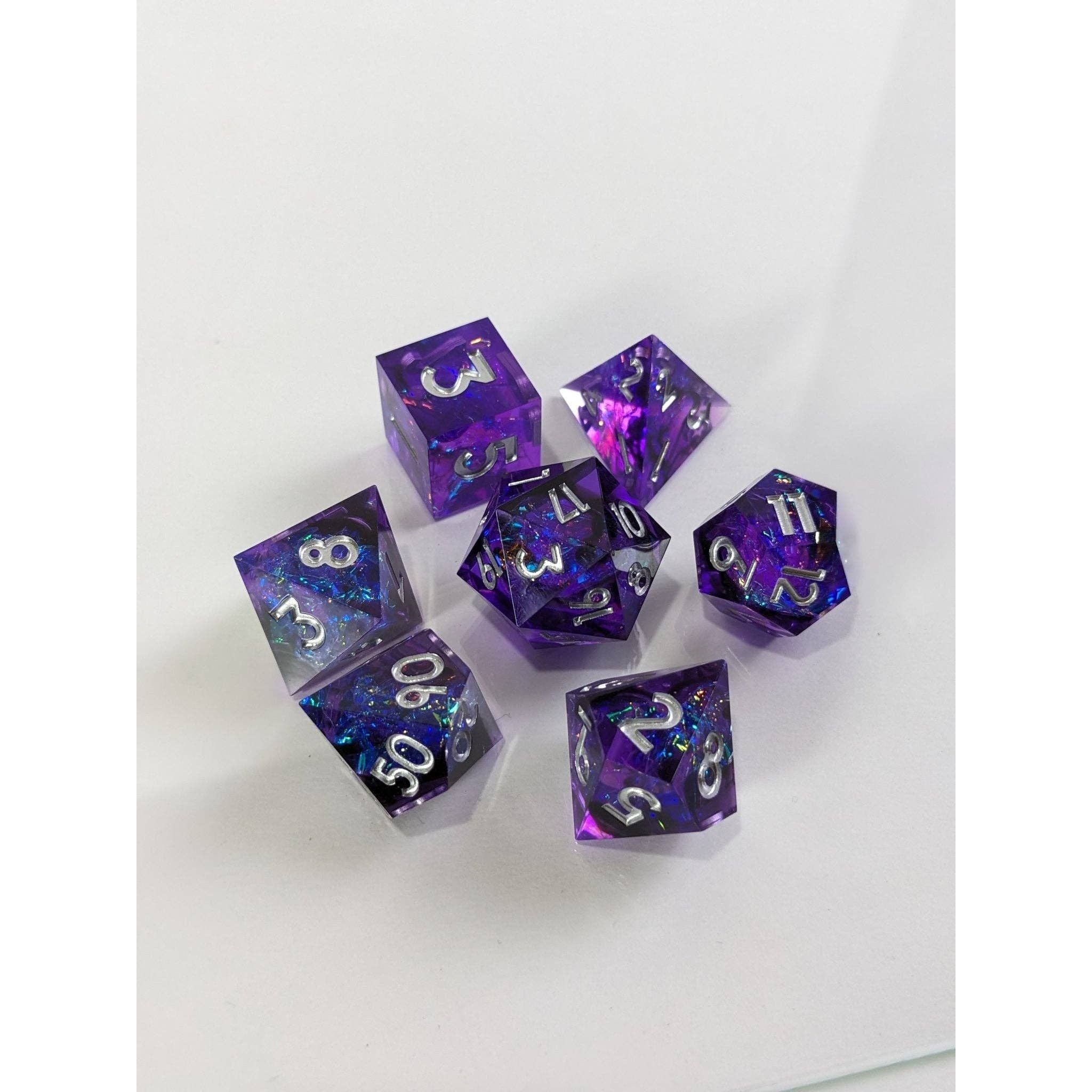 Mystic Nebula - 7 Piece Luxury D&D Dice Set