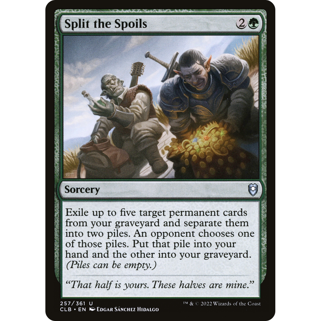 Split the Spoils (CLB-257) - Commander Legends: Battle for Baldur's Gate
