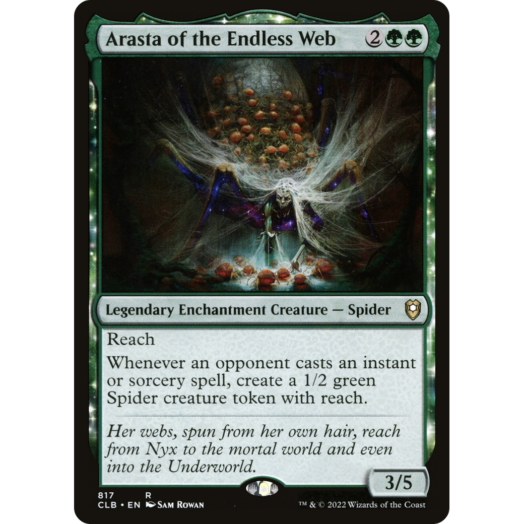 Arasta of the Endless Web (CLB-817) - Commander Legends: Battle for Baldur's Gate: (enchantment)