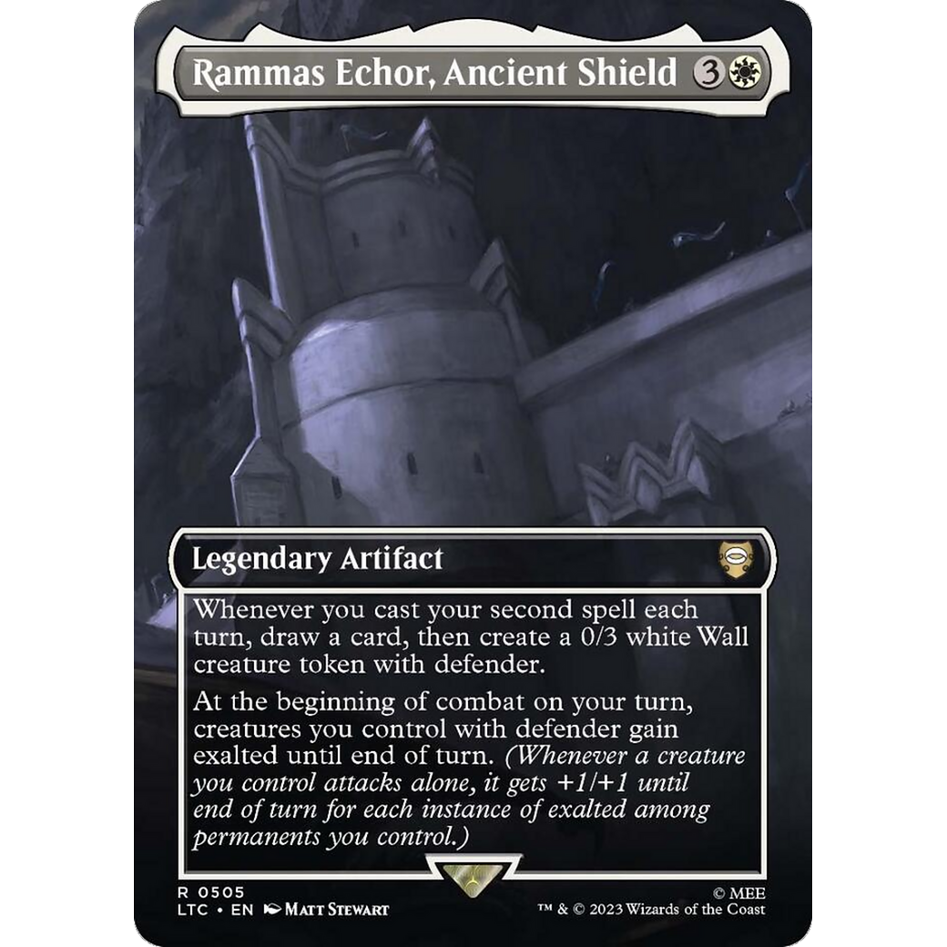 Rammas Echor, Ancient Shield (LTC-505) - Tales of Middle-earth Commander (Borderless) Foil