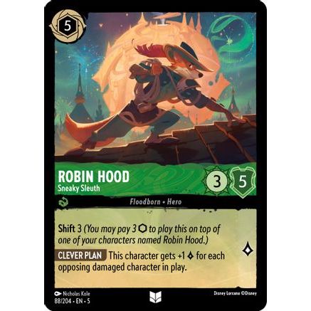 Robin Hood - Sneaky Sleuth (88/204) - Shimmering Skies Cold Foil