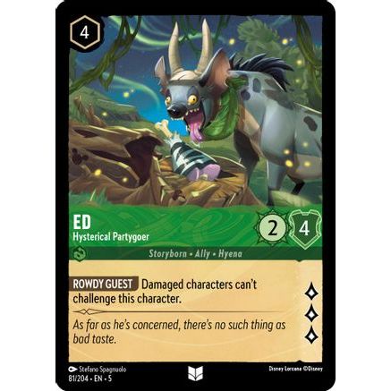 Ed - Hysterical Partygoer (81/204) - Shimmering Skies Cold Foil