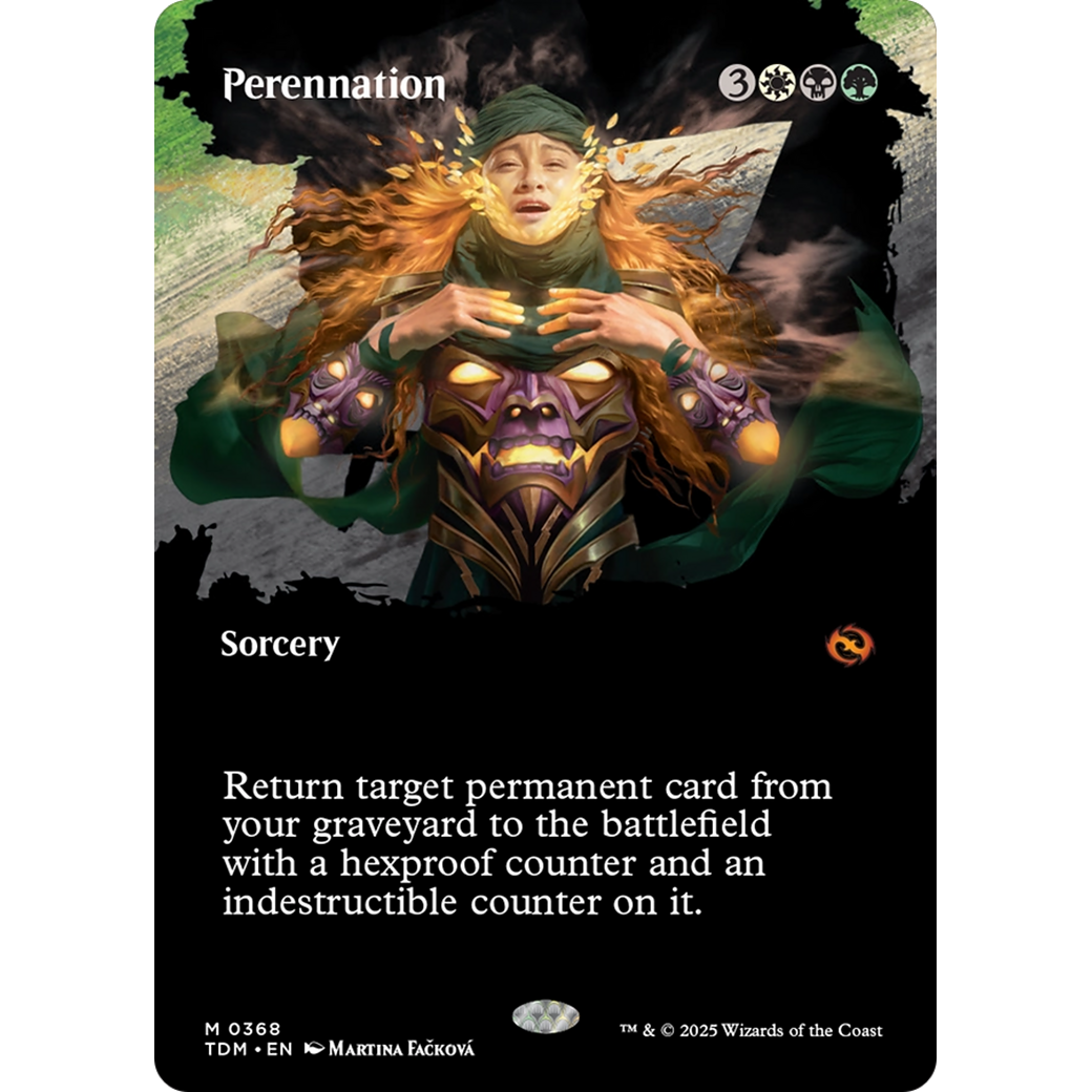 Perennation (TDM-368) - Tarkir: Dragonstorm: (Showcase) (Borderless) Foil