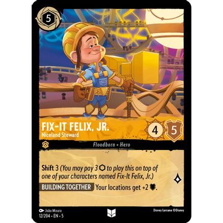 Fix-It Felix, Jr. - Niceland Steward (12/204) - Shimmering Skies Cold Foil