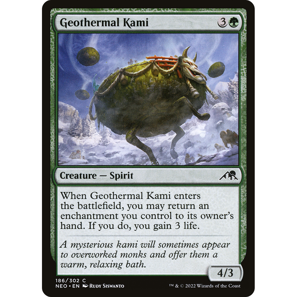 Geothermal Kami (NEO-186) - Kamigawa: Neon Dynasty Foil