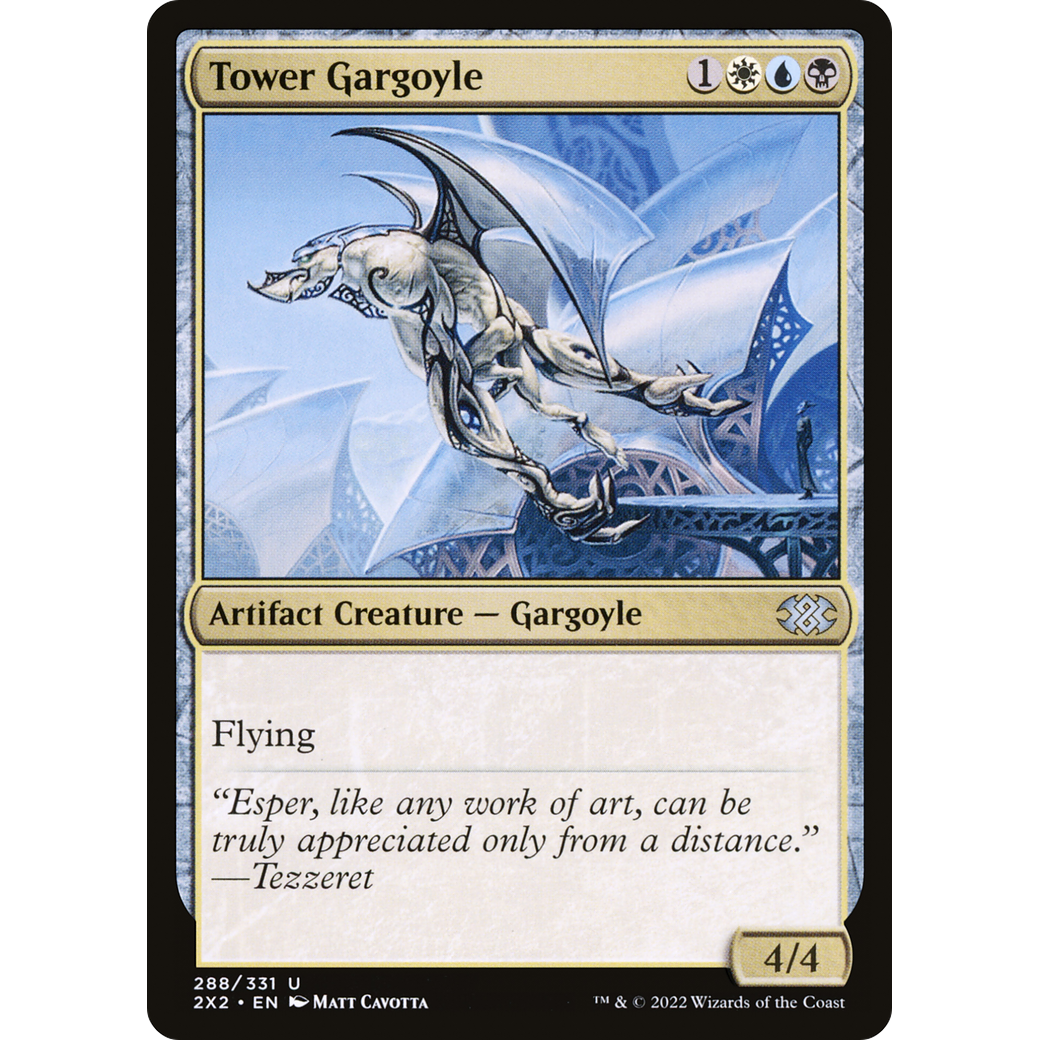 Tower Gargoyle (2X2-288) - Double Masters 2022 Foil
