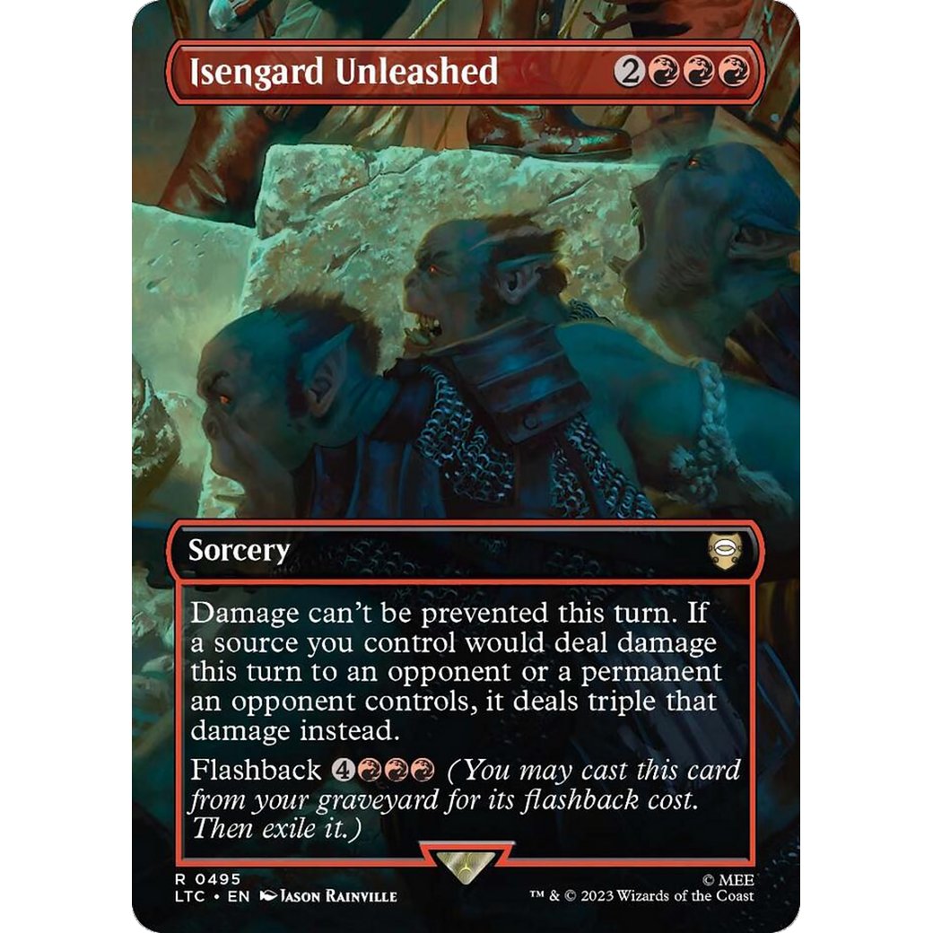 Isengard Unleashed (LTC-495) - Tales of Middle-earth Commander (Borderless) Foil