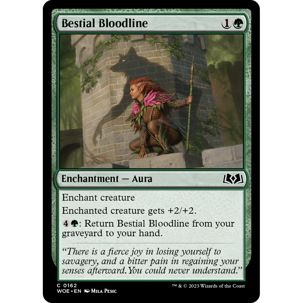Bestial Bloodline (WOE-162) - Wilds of Eldraine Foil