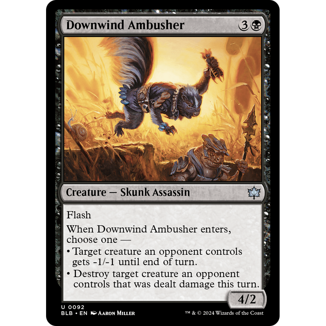 Downwind Ambusher (BLB-092) - Bloomburrow Foil